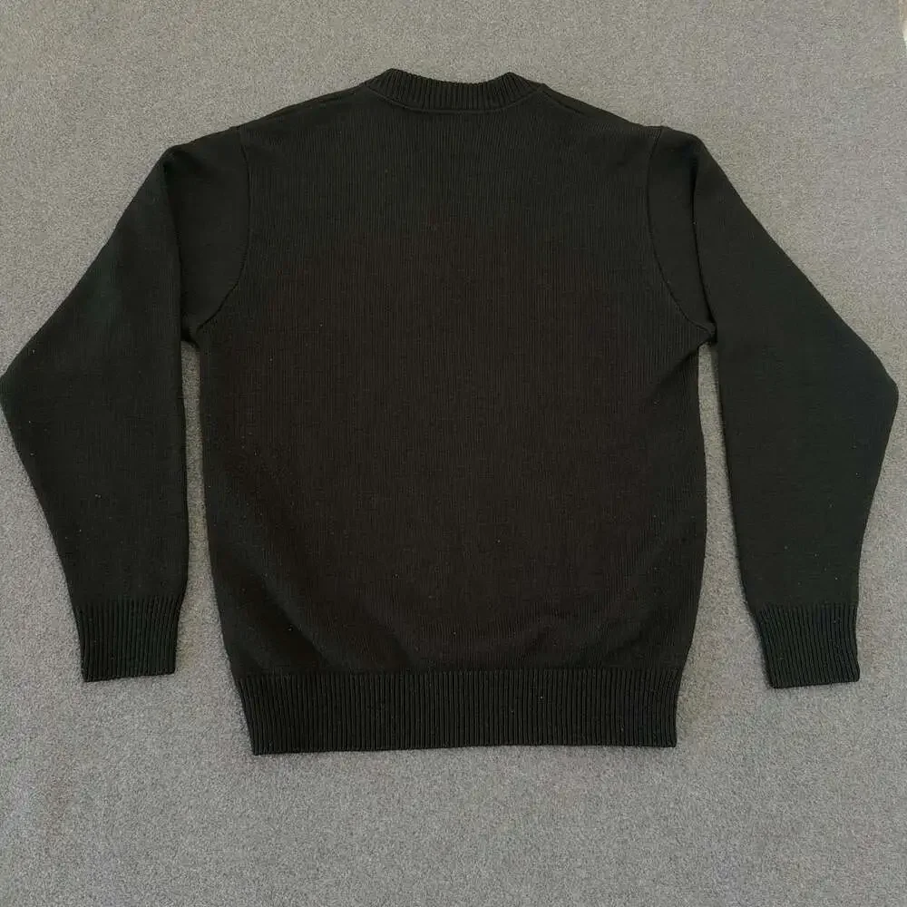 A+ by SAI Bruins Black V-Neck Long Sleeve Knit Sweater